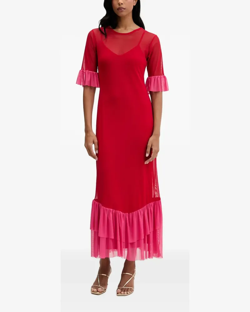 Never Fully Dressed Kleid mit Rüschen - Rot Rot