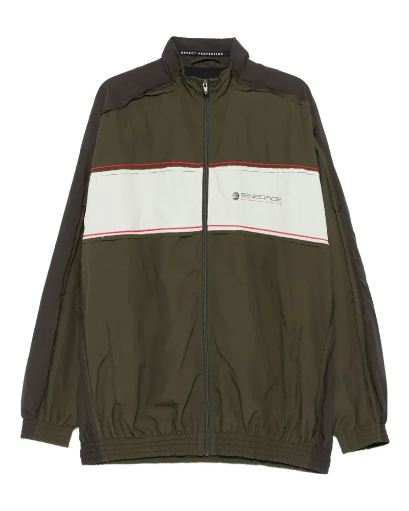Martine Rose layered-panel track jacket - Grün Grün
