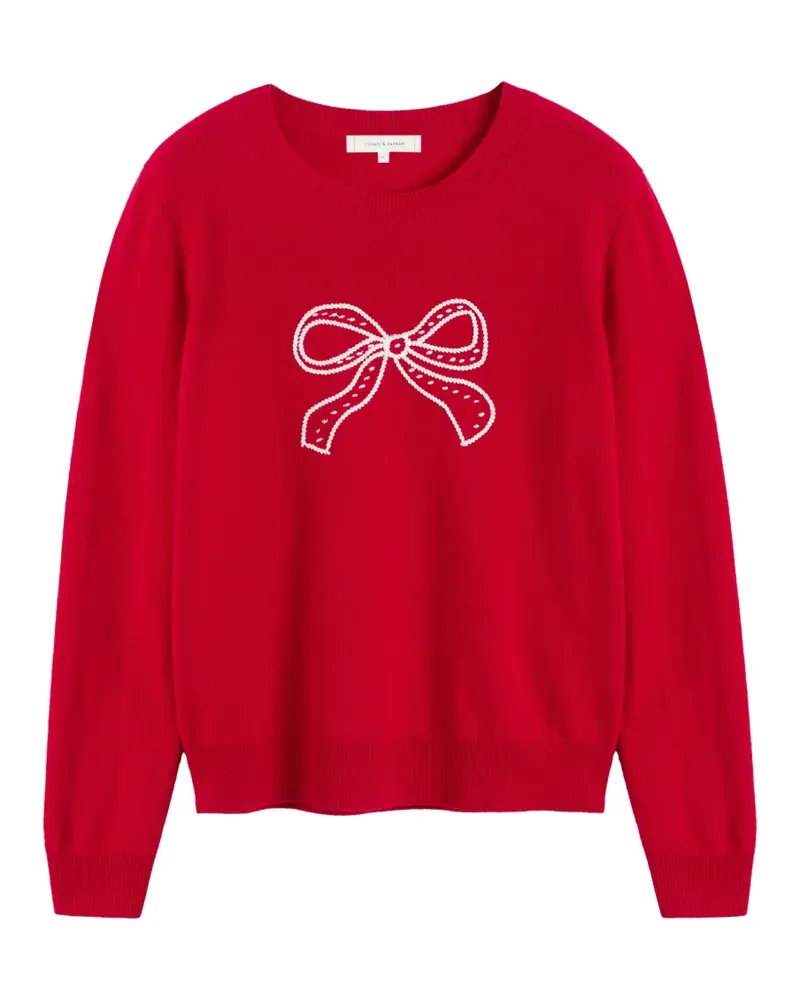 Chinti & Parker bow-detail sweater - Rot Rot
