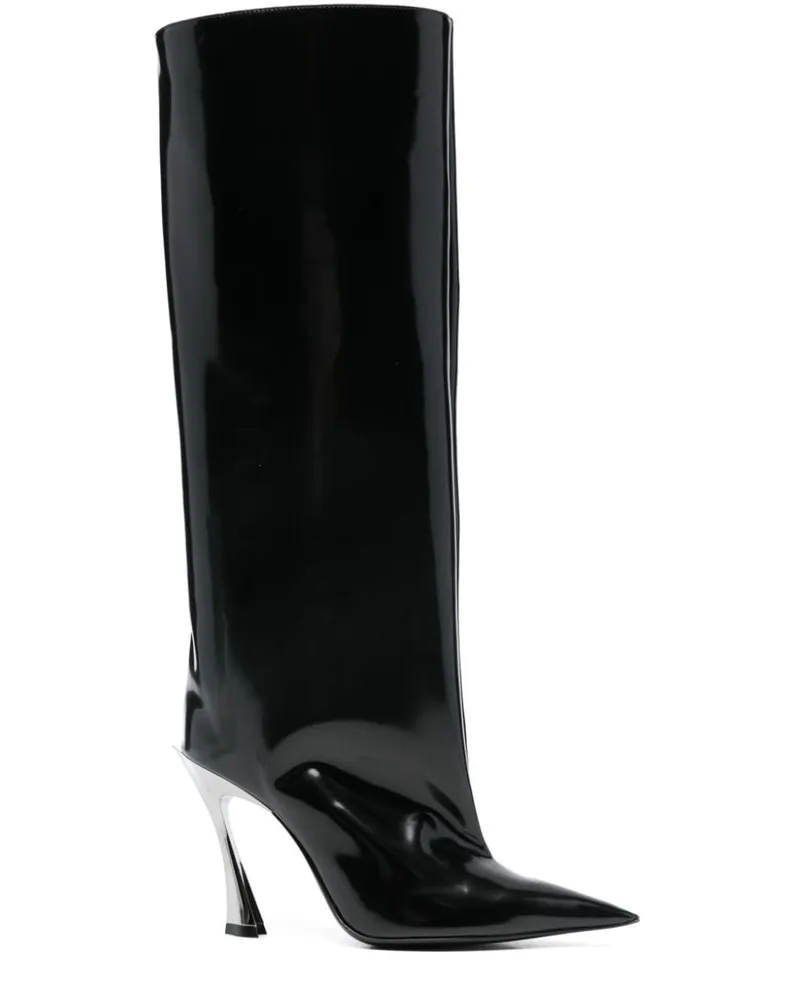 Thierry Mugler Fang Stiefel 95mm - Schwarz Schwarz