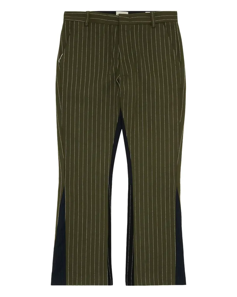 GALLERY DEPT. pinstripe flared trousers - Grün Grün