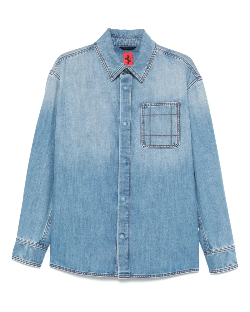 Ferrari Klassisches Jeanshemd - Blau Blau