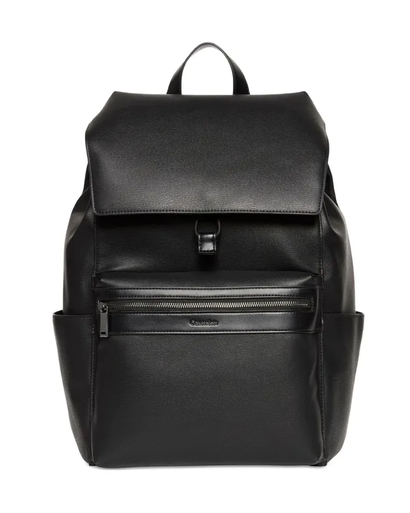 Calvin Klein Rucksack mit Klappe - Schwarz Schwarz