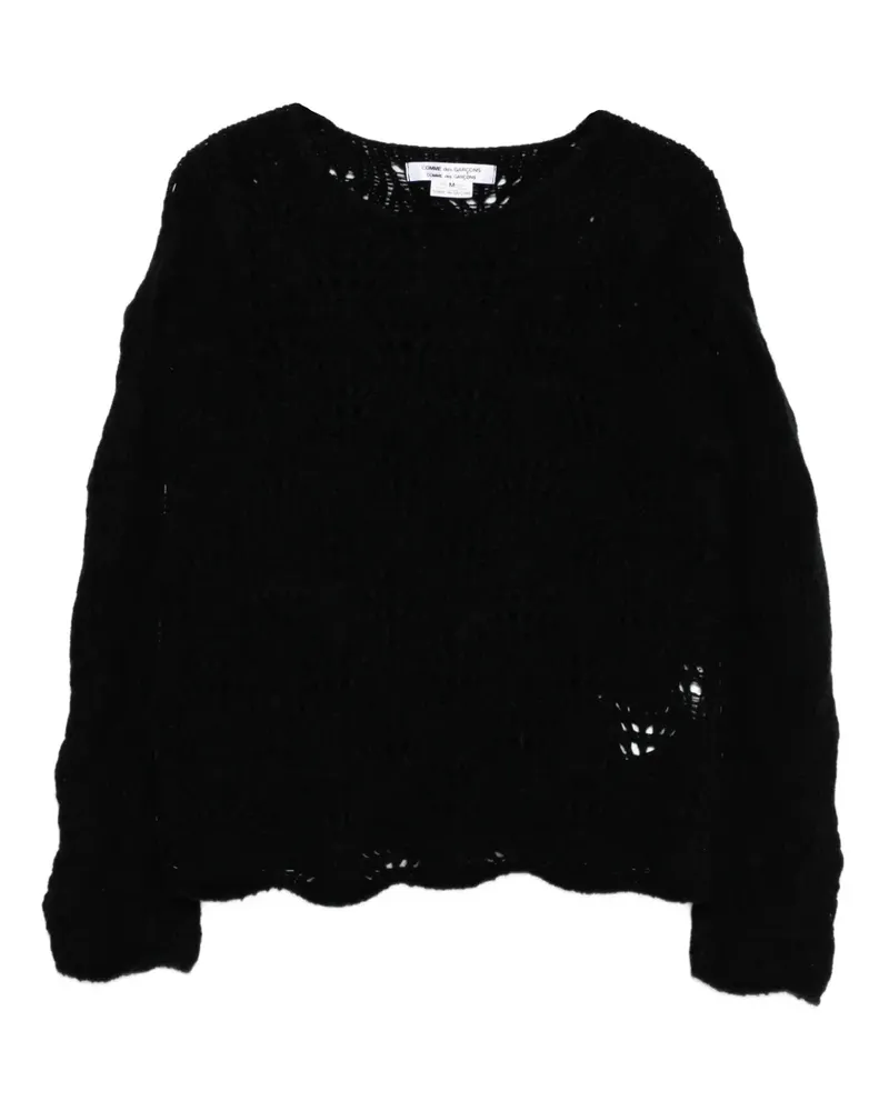 Comme des Garçons Gestricktes Oberteil - Schwarz Schwarz