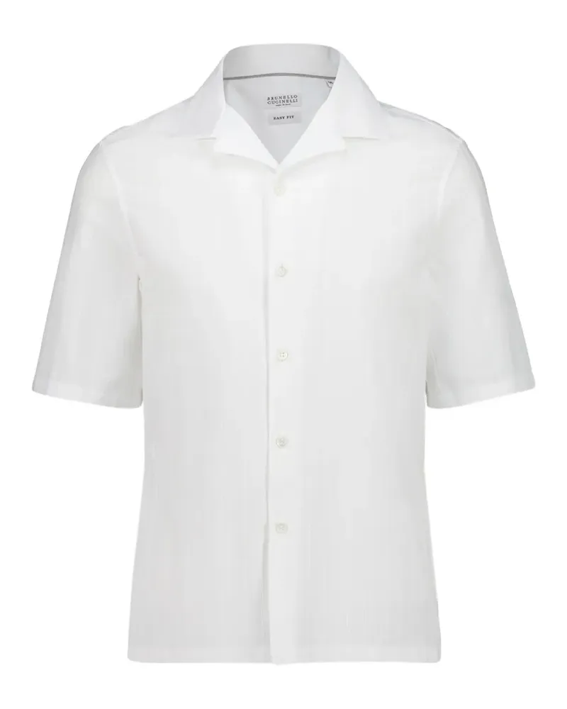 Brunello Cucinelli Hemd mit Reverskragen - Weiß Weiß