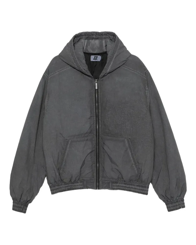Izzue Jacke mit Logo-Stickerei - Grau Grau