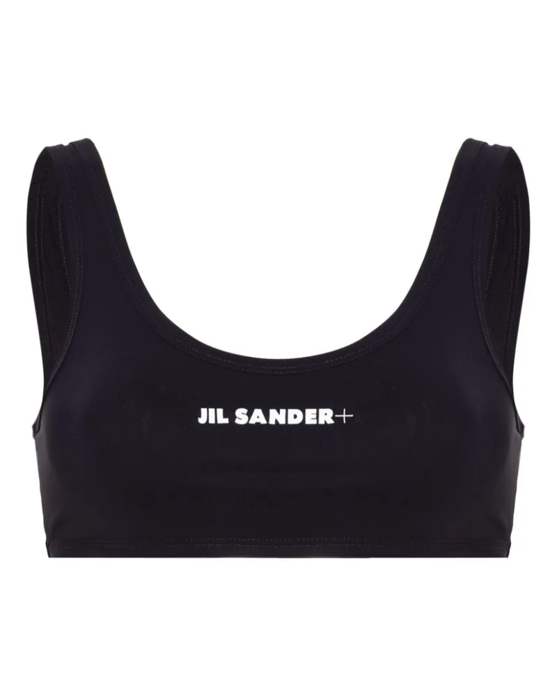 Jil Sander Bikinioberteil mit Logo-Print - Blau Blau