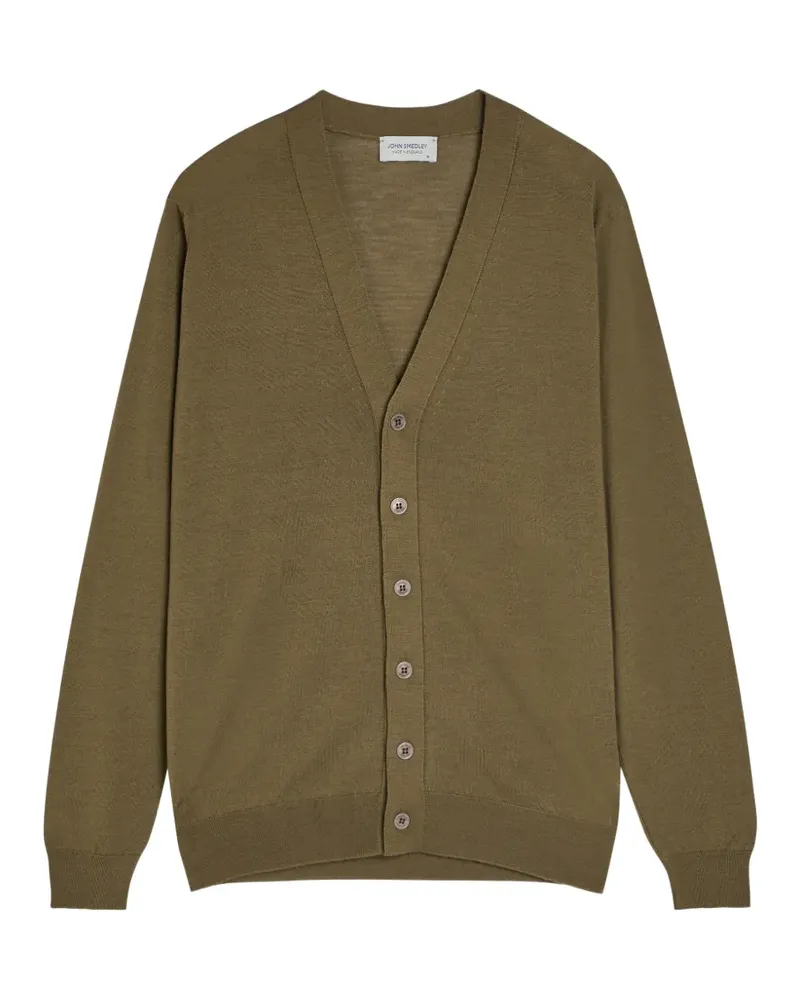 John Smedley Bradrick V-neck cardigan - Grün Grün