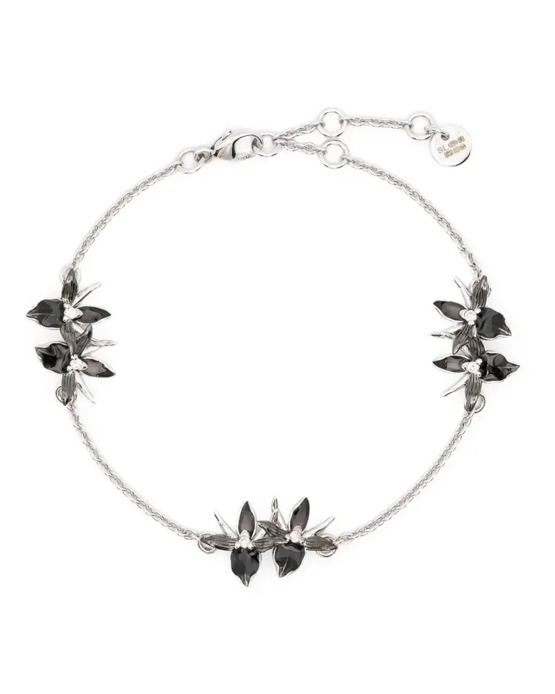 Shaun Leane diamond flowers bracelet - Silber Silber