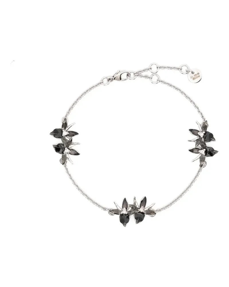Shaun Leane diamond flowers bracelet - Silber Silber