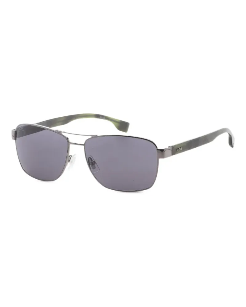 HUGO BOSS Sonnenbrille mit eckigem Gestell 60mm - Grau Grau