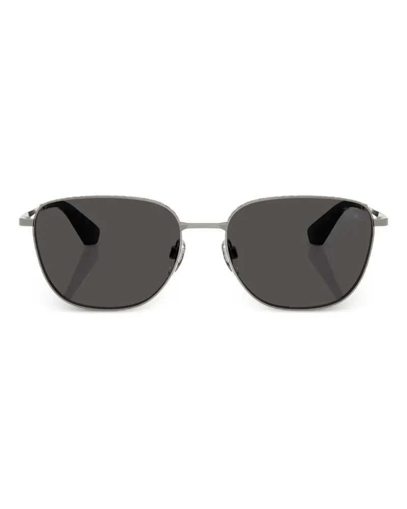 Burberry Sonnenbrille mit eckigem Gestell - Silber Silber