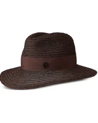 Maison Michel Henrietta Fedora aus Stroh Braun