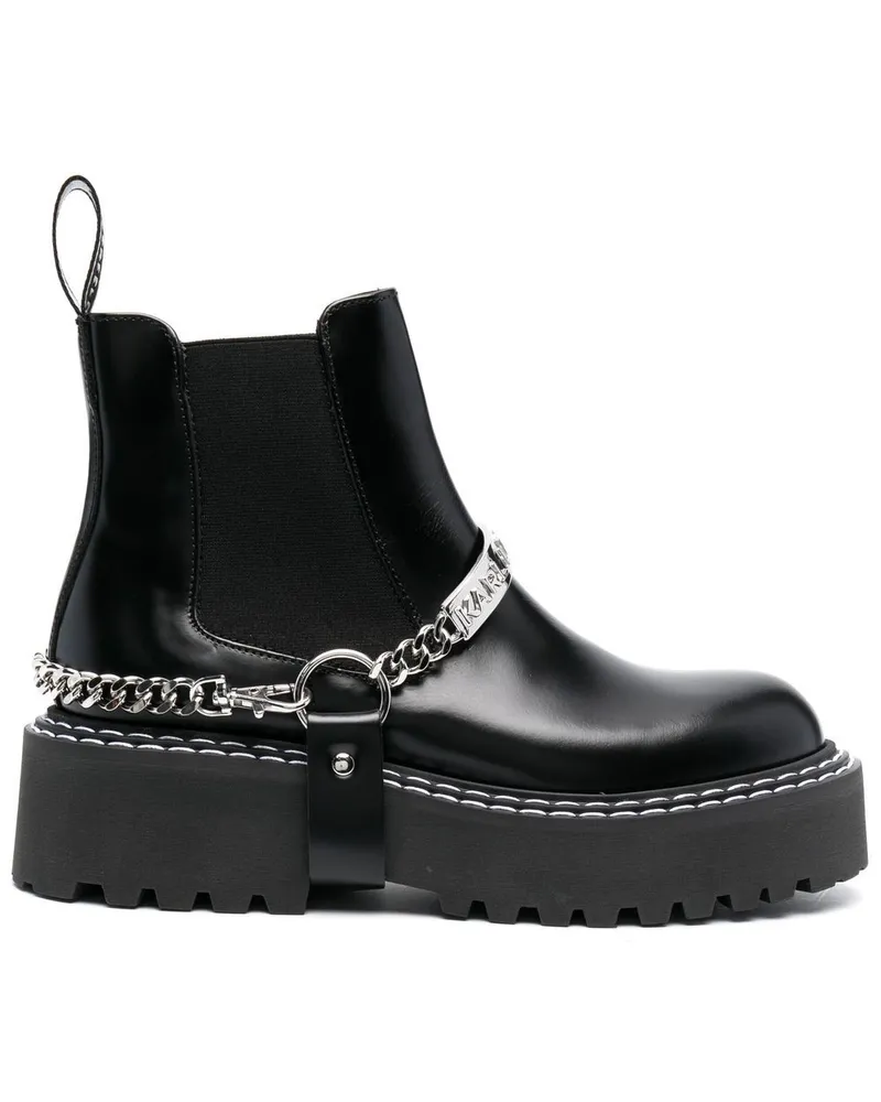 Karl Lagerfeld Patrol II Stiefel - Schwarz Schwarz