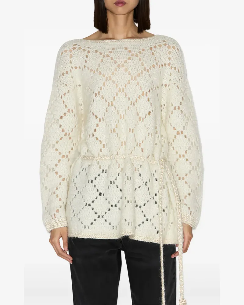 Isabel Marant Merida Pullover mit Rautenmuster - Nude Nude