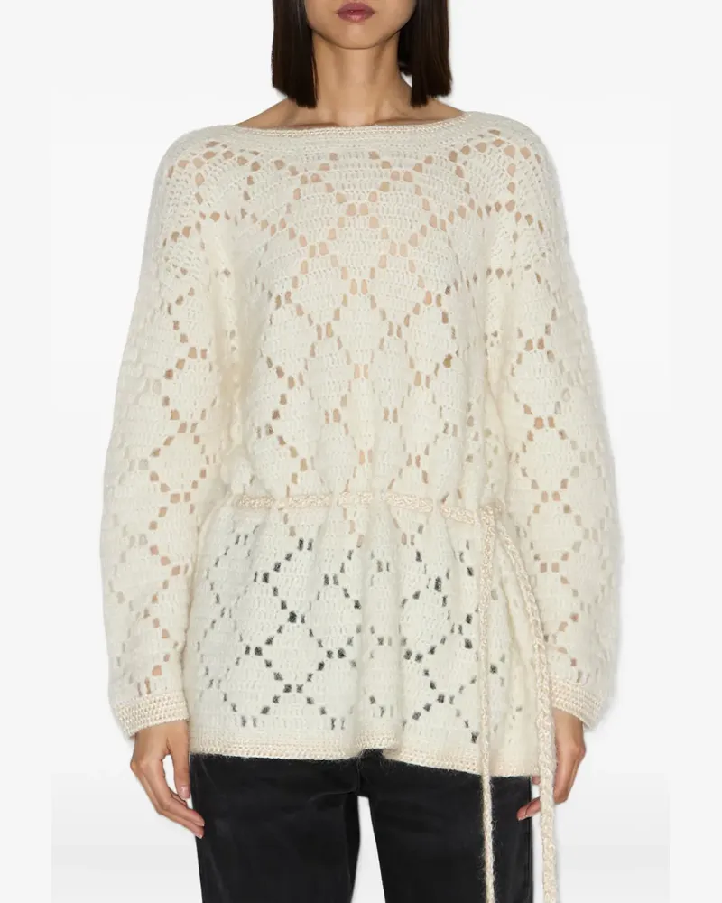 Isabel Marant Merida Pullover mit Rautenmuster - Nude Nude