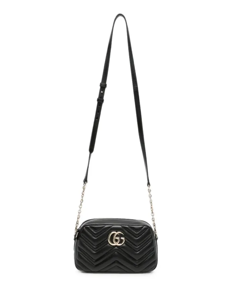 Gucci logo-plaque cross body bag - Schwarz Schwarz