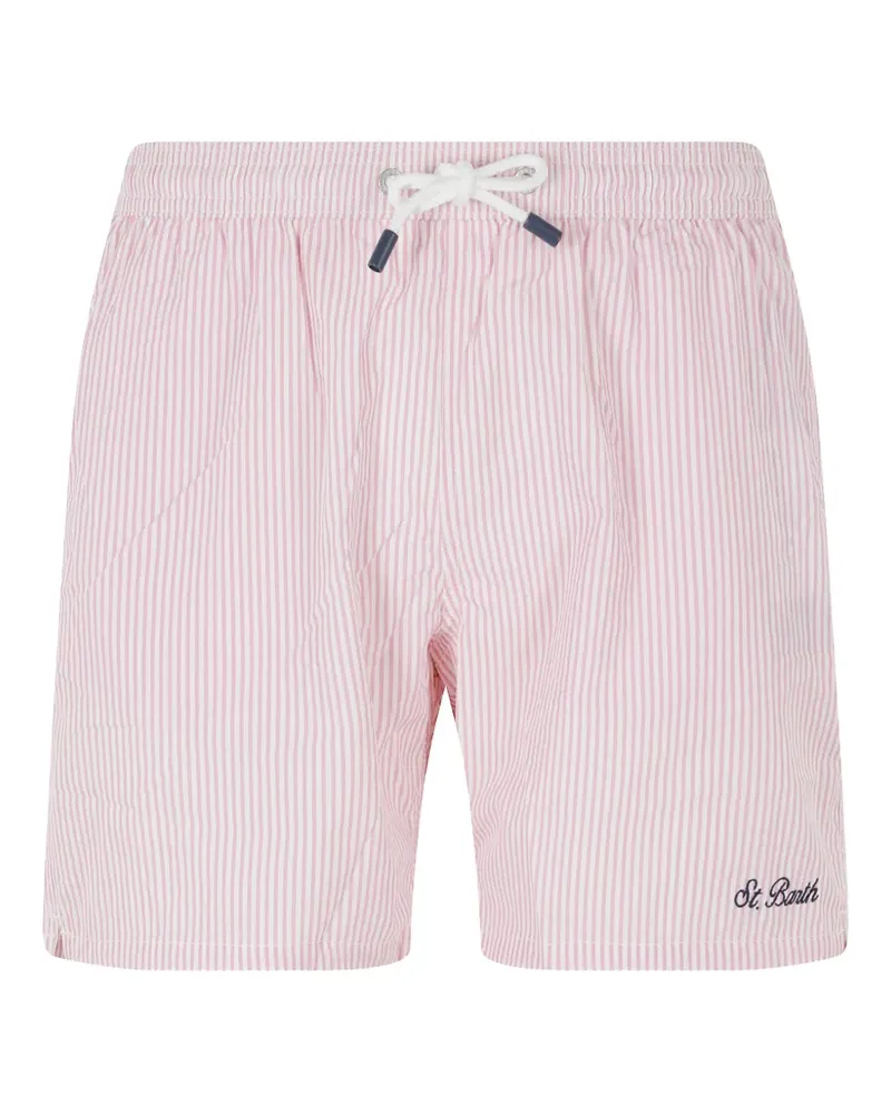 MC2 Saint Barth Patmos striped swim shorts - Rosa Rosa