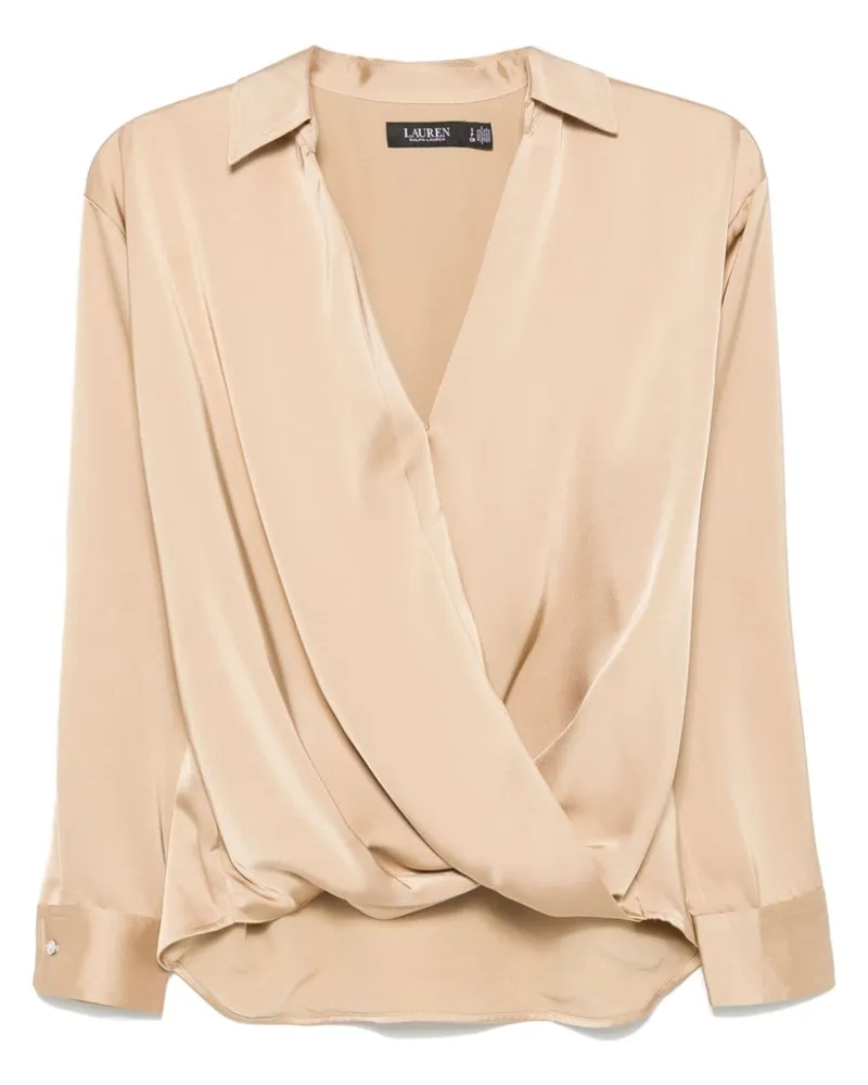 Ralph Lauren Gewickelte Bluse - Nude Nude