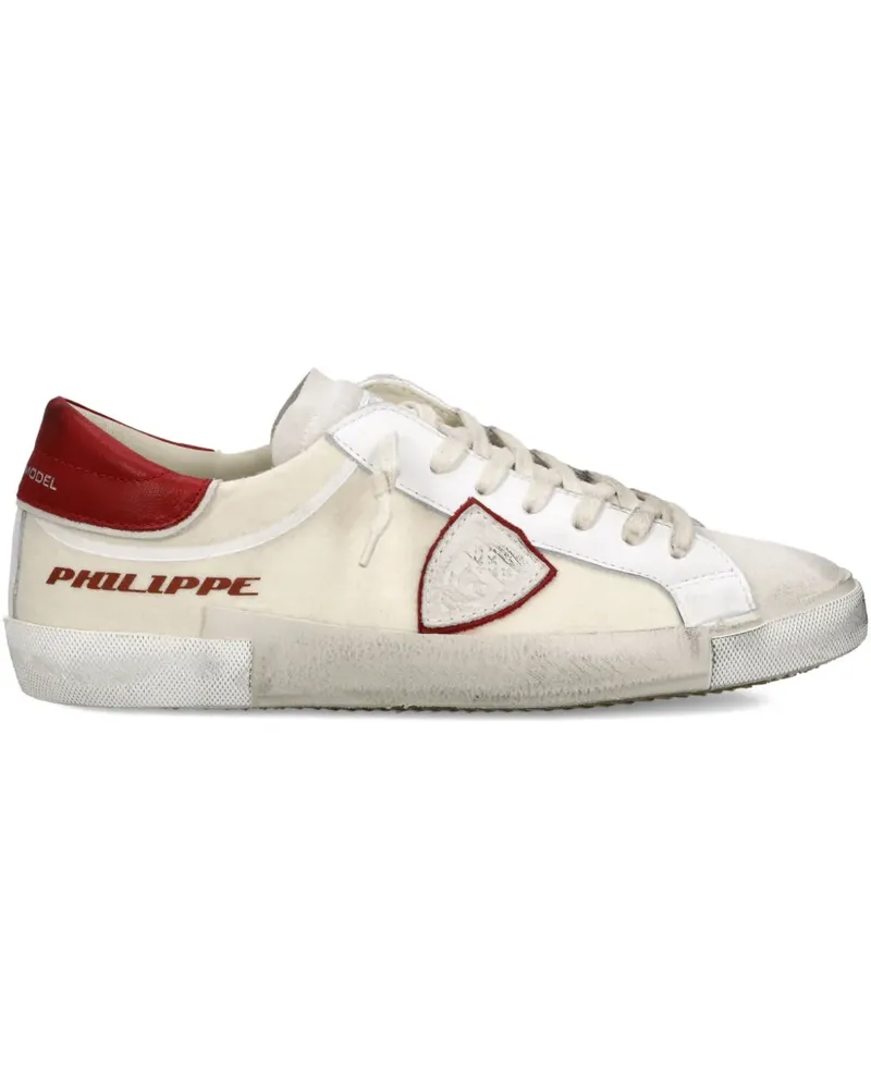 Philippe Model Sneakers mit Wildledereinsätzen - Nude Nude