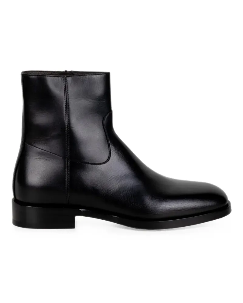 Henderson side-zip leather boots - Schwarz Schwarz