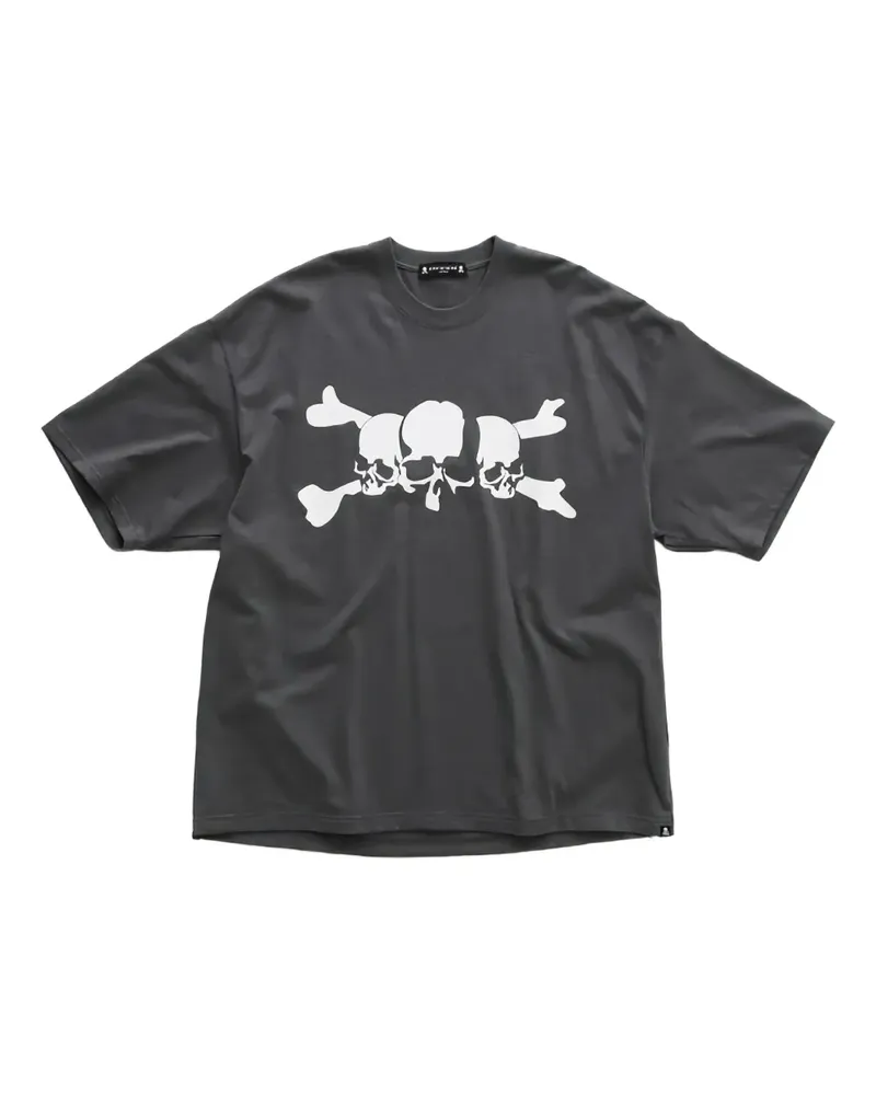 Mastermind Japan T-Shirt mit Totenkopf-Print - Grau Grau