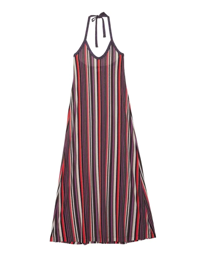 ottod’Ame Gestreiftes Maxikleid - Violett Violett