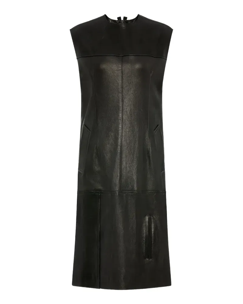 Maison Margiela Midikleid im Patchwork-Look - Schwarz Schwarz