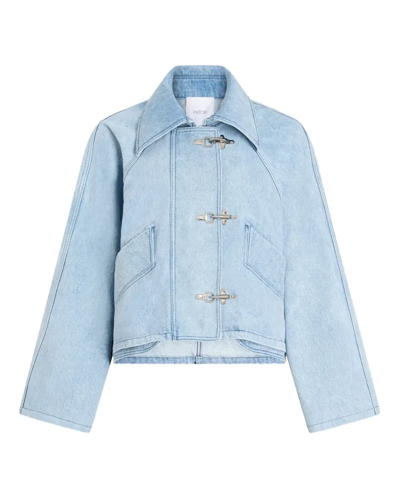 Patou Cropped-Jacke im Oversized-Look - Blau Blau