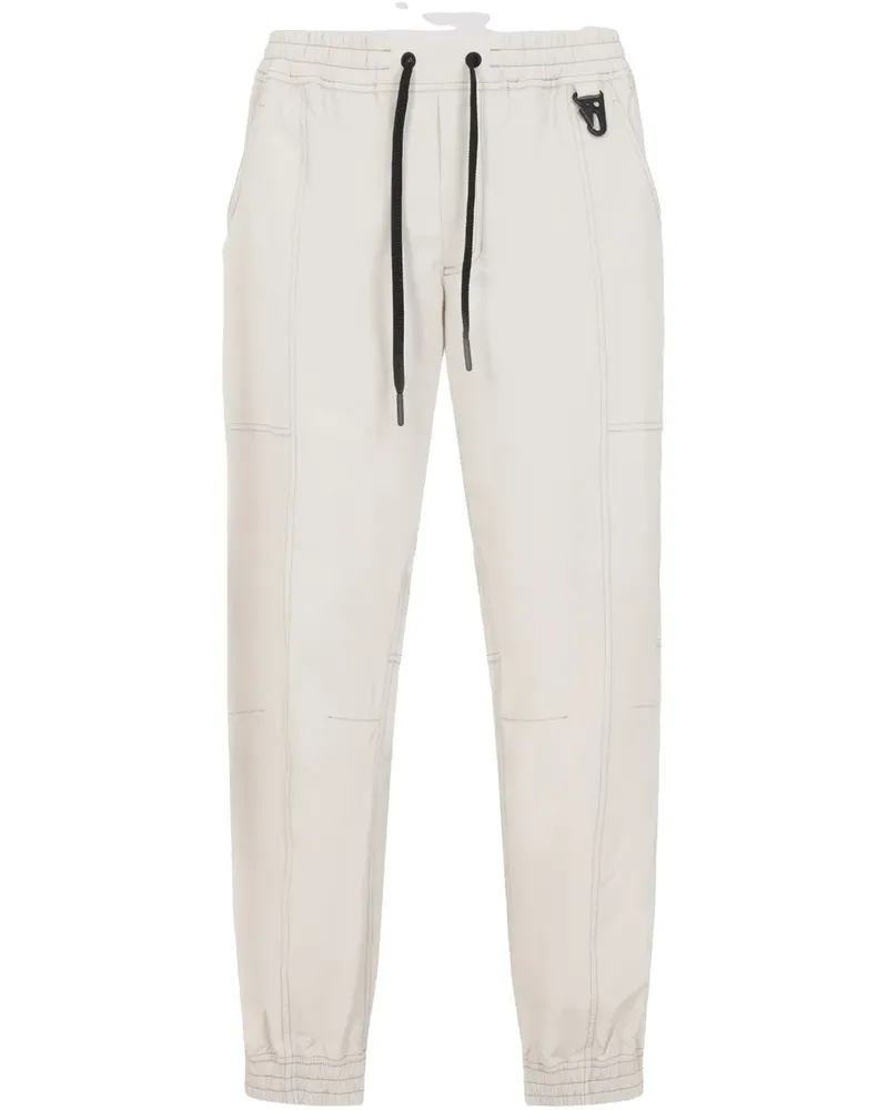 Moncler Straight-Leg-Hose mit Logo - Nude Nude