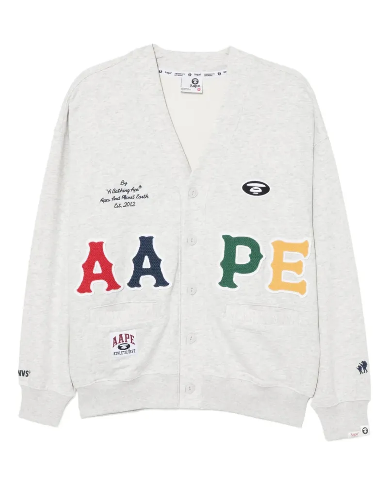 BAPE Sweatshirt mit Logo-Applikation - Grau Grau