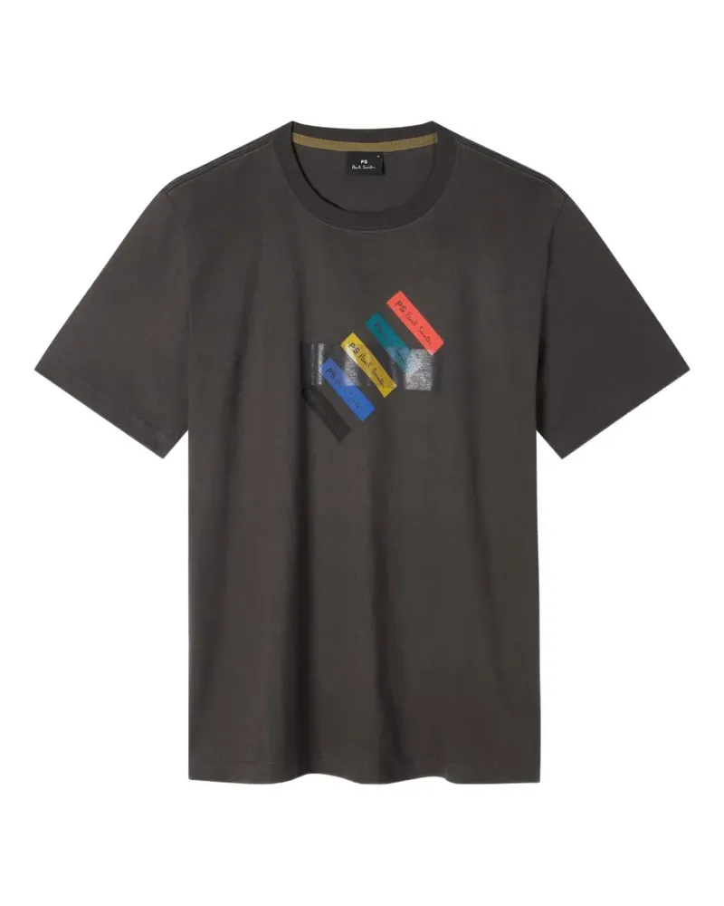 Paul Smith print-detail T-shirt - Grau Grau