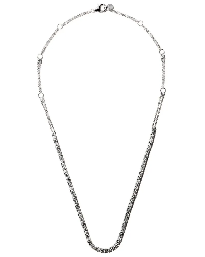 Alinka 18kt 'Riviera' Weißgoldhalskette - Silber Silber