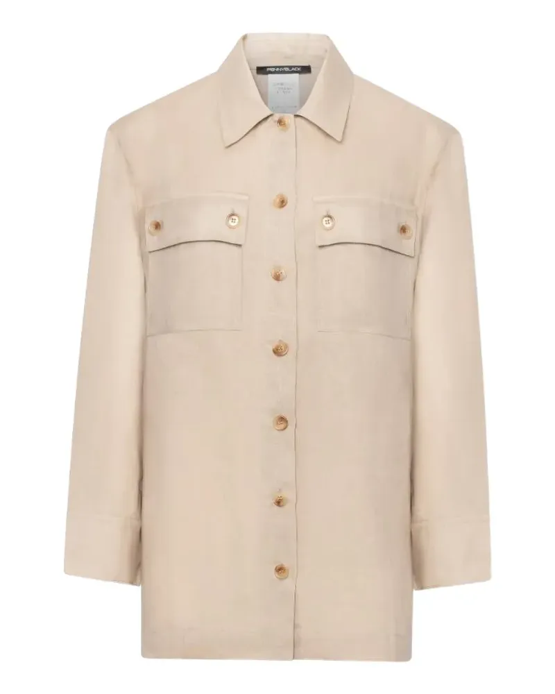 Pennyblack button-down flap-pocket shirt - Nude Nude