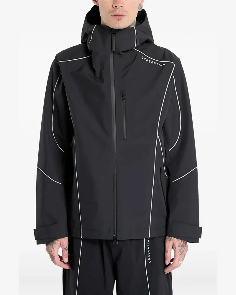 adidas x Consortium zip-fastening jacket - Schwarz Schwarz