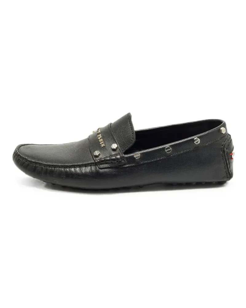 Philipp Plein studded Saffiano loafers - Schwarz Schwarz