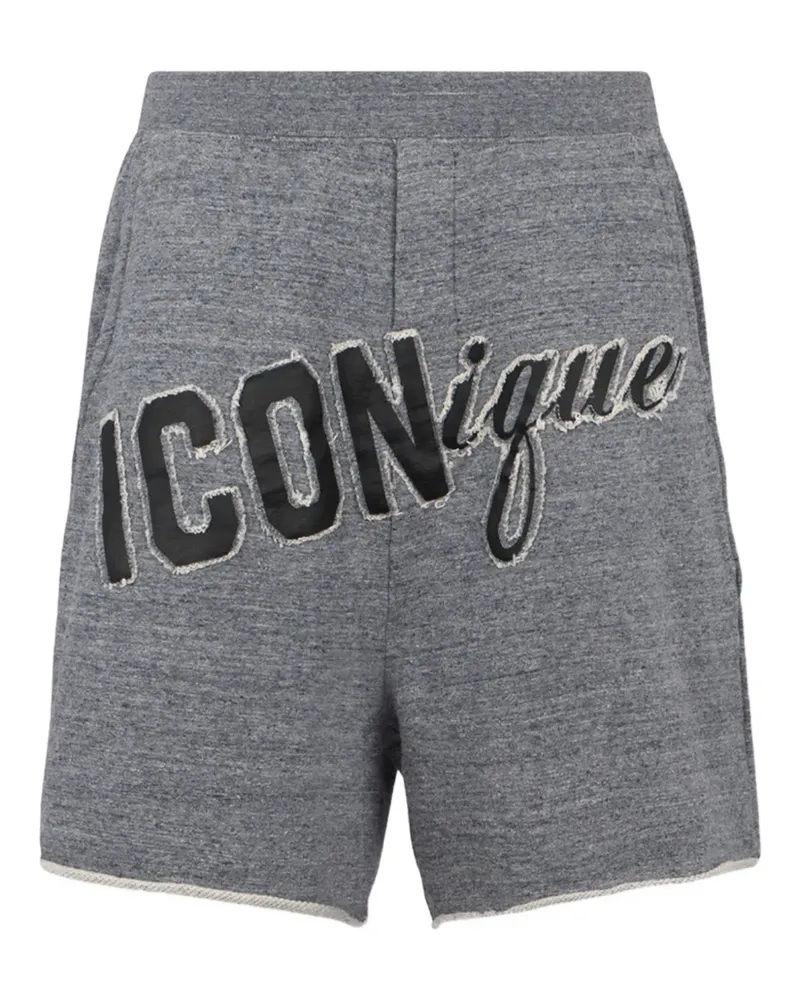 Dsquared2 Shorts mit Stickerei - Grau Grau