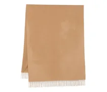 Kaschmirschal mit Fransen - Braun