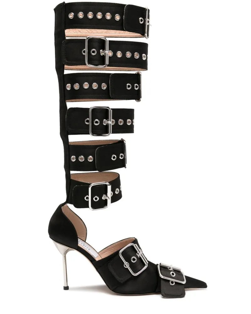 Giuseppe di Morabito Kniehohe Pumps, 100mm - Schwarz Schwarz
