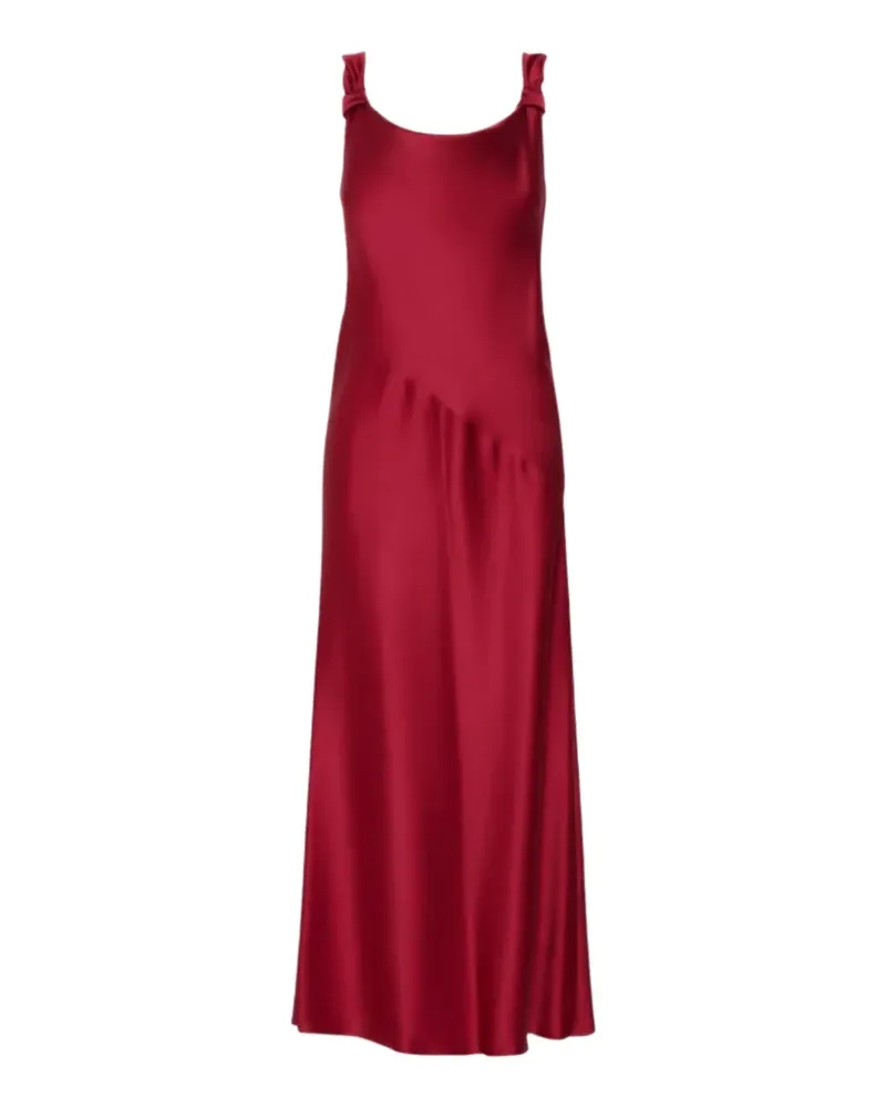 Max Mara envers satin slip dress - ruby - Rot Rot