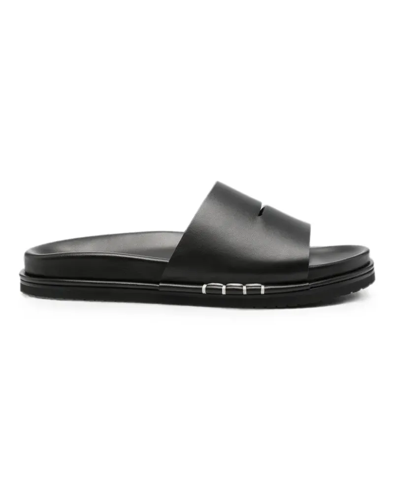 J.W.Anderson Fußbett Loafer Pantoletten aus Leder - Schwarz Schwarz