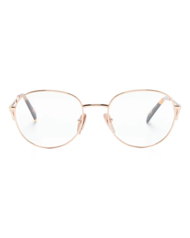 Prada Brille mit rundem Gestell - Gold Gold