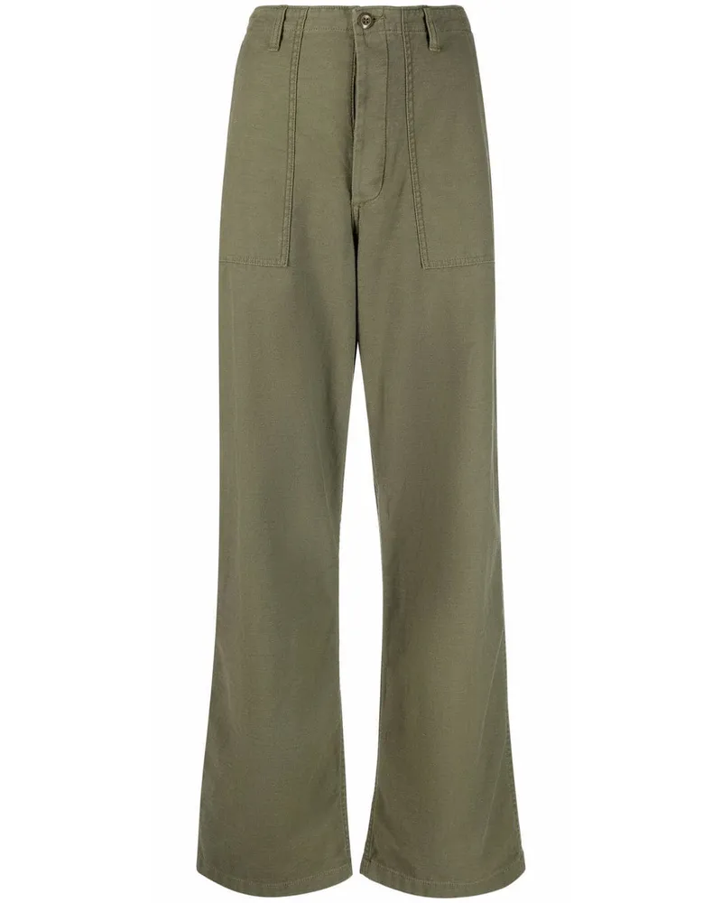 R13 Tief sitzende Hose - Grün Grün