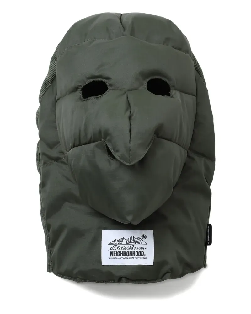 Neighborhood padded face mask - Grün Grün