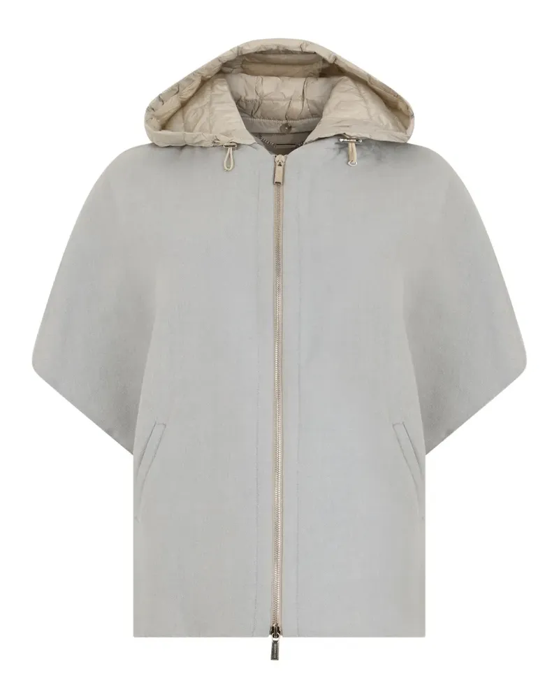 MOORER Luce-Dwr hooded cape-style jacket - Grau Grau