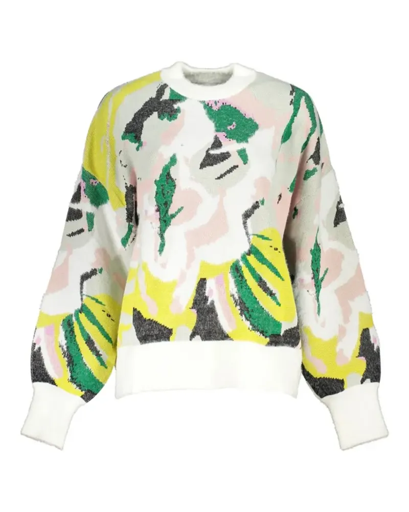 Desigual patterned sweater - Weiß Weiß