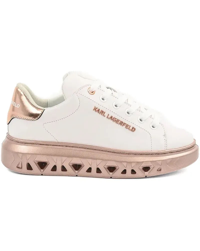 Karl Lagerfeld Sneakers mit Logo - Weiß Weiß