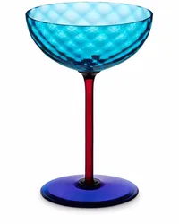 Dolce & Gabbana Handgeblasenes Murano-Champagnerglas Blau