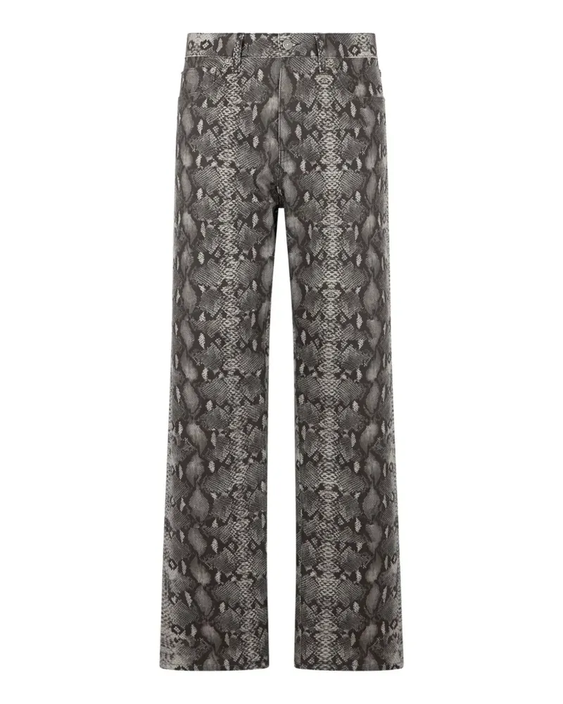 Roberto Cavalli Jeans mit Python-Print - Grau Grau