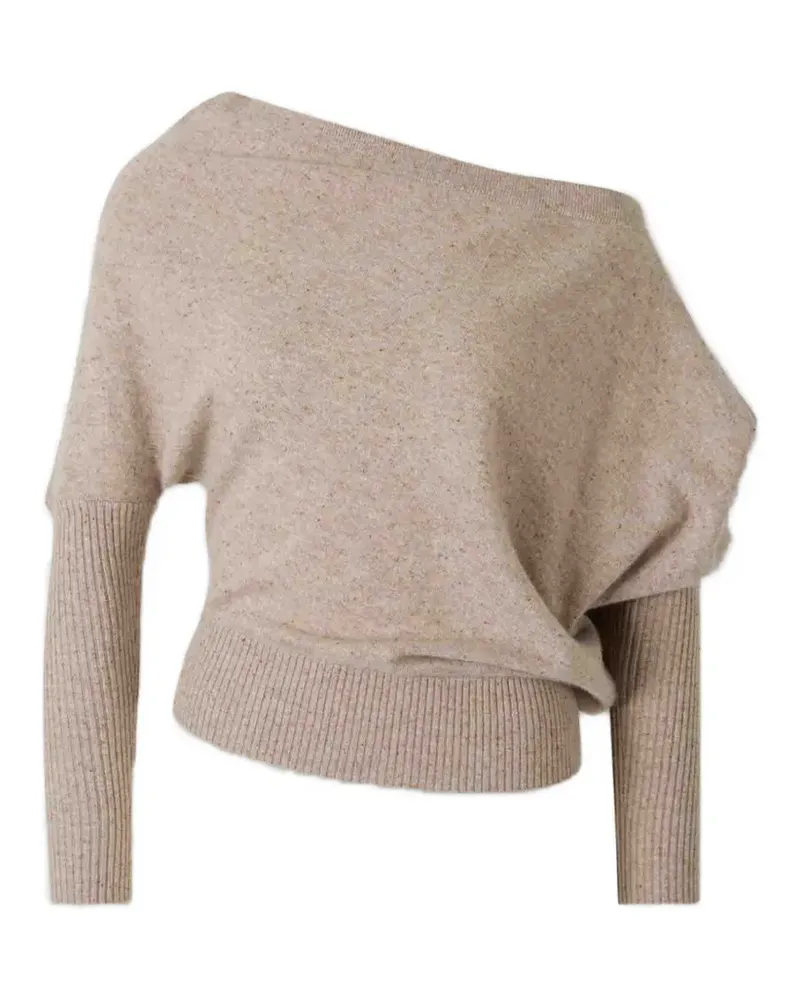 Altuzarra Schulterfreier Pullover - Nude Nude